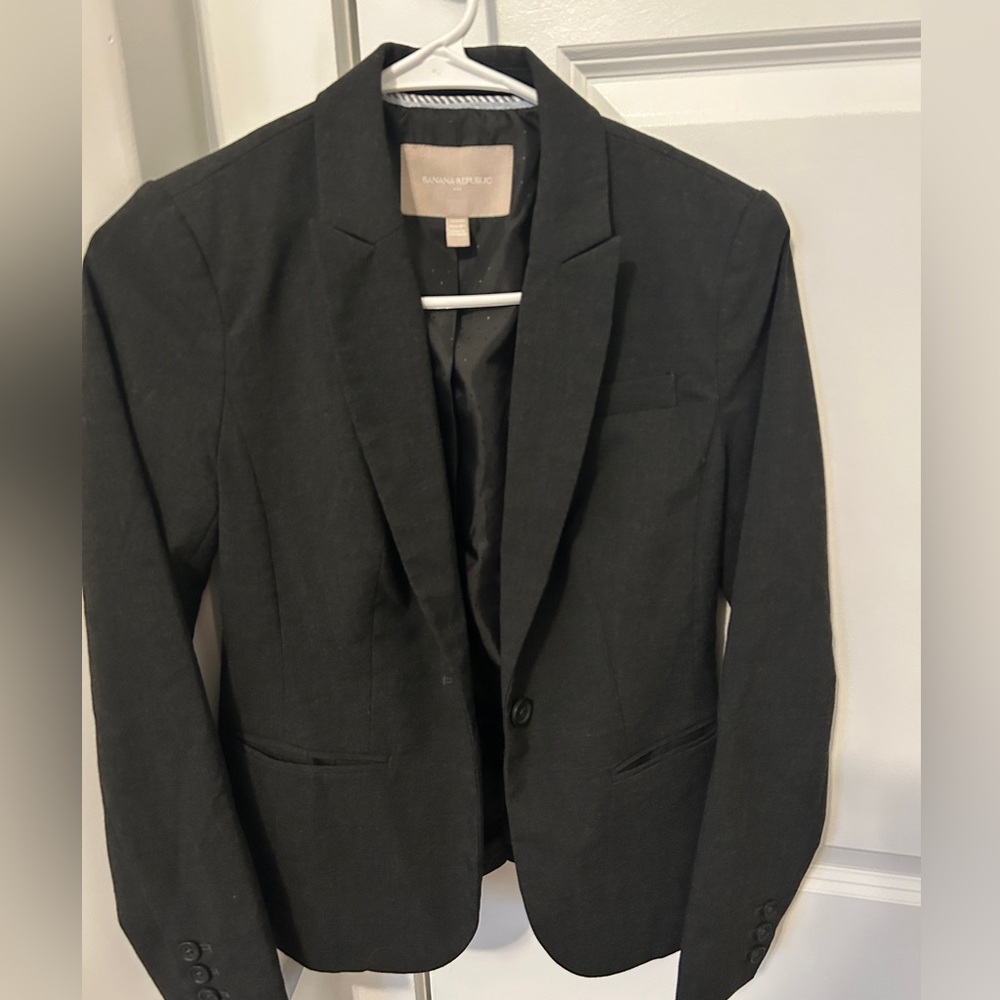 Charcoal Blazer by Banana Republic